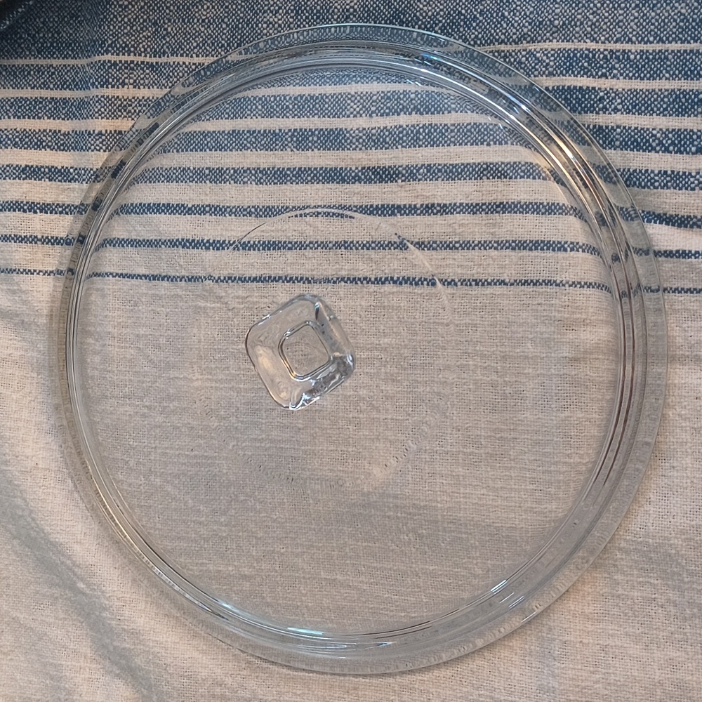 Clear Glass Round Lid